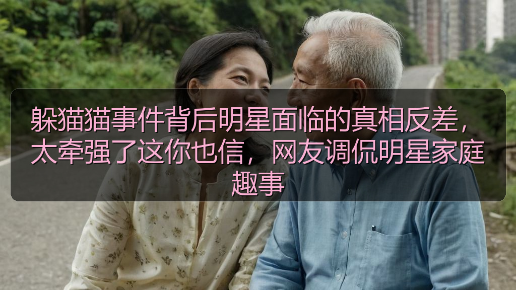 躲猫猫事件背后明星面临的真相反差,太牵强了这你也信,网友调侃明星家庭趣事