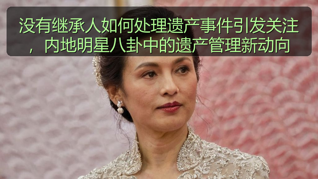 没有继承人如何处理遗产事件引发关注,内地明星八卦中的遗产管理新动向