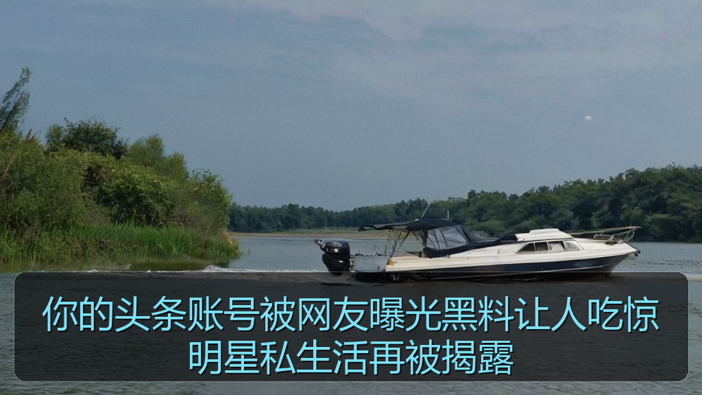 你的头条账号被网友曝光黑料让人吃惊明星私生活再被揭露
